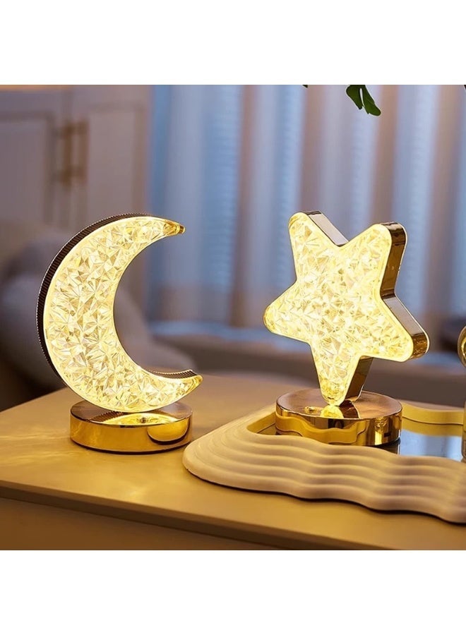 مصباح قمر عيد الفطر | مصباح ليل لاسلكي مع إضاءة ثلاثية الألوان - Image 3